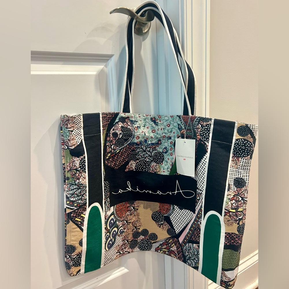 Anamika Khanna x H&M Abstract Motif Canvas Shopper